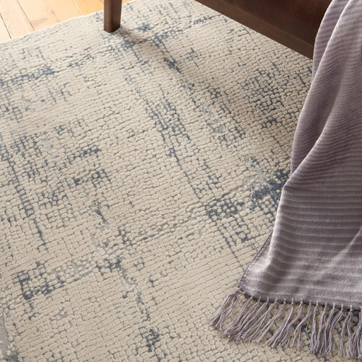 Nourison Rugs Runner / 66 x 230cm Rustic Textures RUS06 Ivory Blue 99446476296 - Woven Rugs