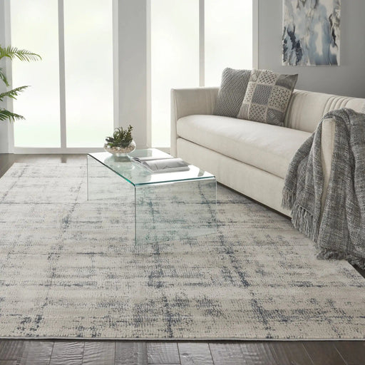 Nourison Rugs Runner / 66 x 230cm Rustic Textures RUS06 Ivory Blue 99446476296 - Woven Rugs