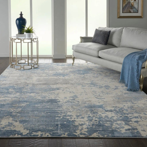 Nourison Rugs Runner / 66 x 230cm Rustic Textures RUS08 Grey Blue 99446496348 - Woven Rugs