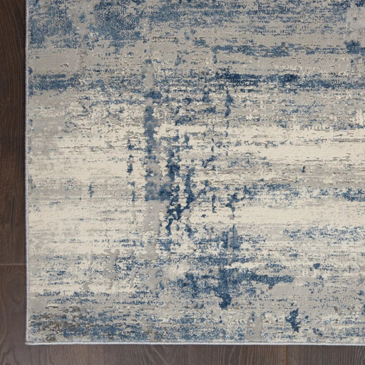 Nourison Rugs Runner / 66 x 230cm Rustic Textures RUS10 Ivory Blue 99446496461 - Woven Rugs