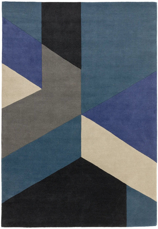 Asiatic Rugs Reef RF13 Big Geo Blue - Woven Rugs