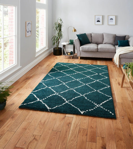 Think Rugs Rugs Royal Nomadic 5413 Dark Green - Woven Rugs