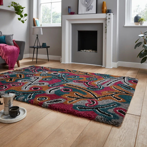 Think Rugs Rugs Royal Nomadic A641 Dark Multi - Woven Rugs