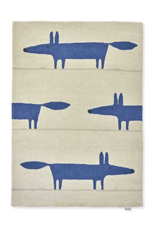 Scion Rugs Scion Hand Tufted Mr Fox Pebble Denim 025328 - Woven Rugs