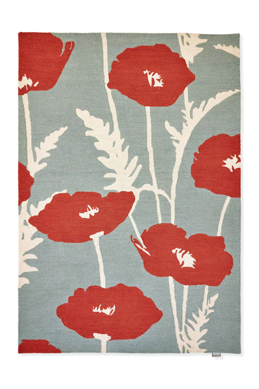 Scion Rugs Scion Screen Printed Poppy Pop Sage 124800 - Woven Rugs