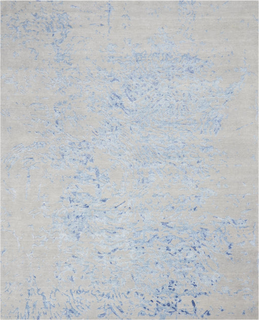 Nourison Rugs Silk Shadows SHA18 Grey Blue - Woven Rugs