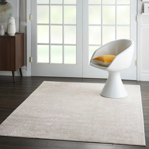 Nourison Rugs Silky Textures SLY01 Ivory Grey - Woven Rugs