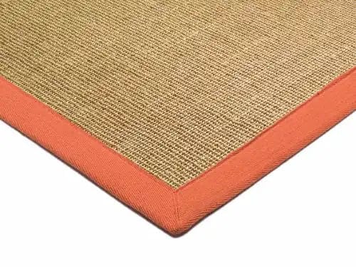 Asiatic Rugs Sisal Linen/Orange Runner - Woven Rugs