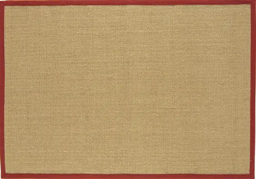 Asiatic Rugs Sisal Linen/Red Runner - Woven Rugs