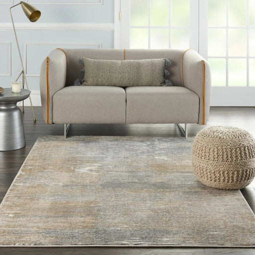 Nourison Rugs Solace SLA01 Grey Beige - Woven Rugs