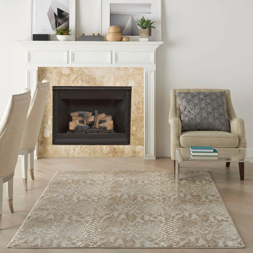 Nourison Rugs Solace SLA06 Ivory Beige - Woven Rugs