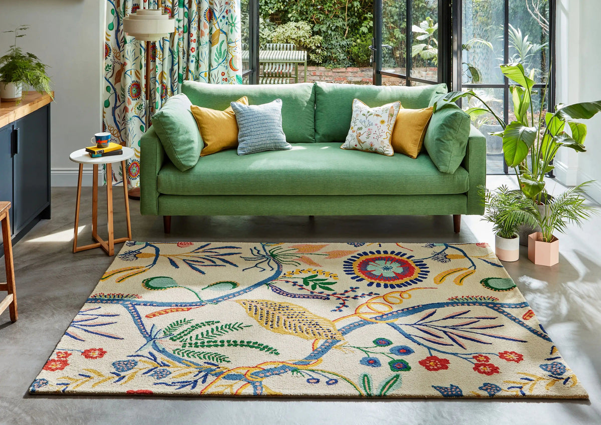 Scion Screen Printed Jackfruit & The Beanstalk Chai Sage 125706 — Woven ...