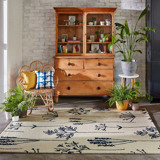 Scion Rugs Scion Screen Printed Stipa Denim 126408 - Woven Rugs