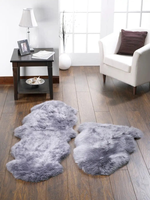 Origins Rugs Genuine Sheepskin Grey - Woven Rugs