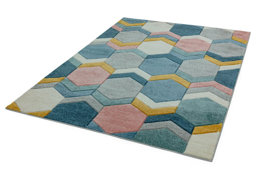 Asiatic Rugs Sketch SK10 Hexagon Multi - Woven Rugs