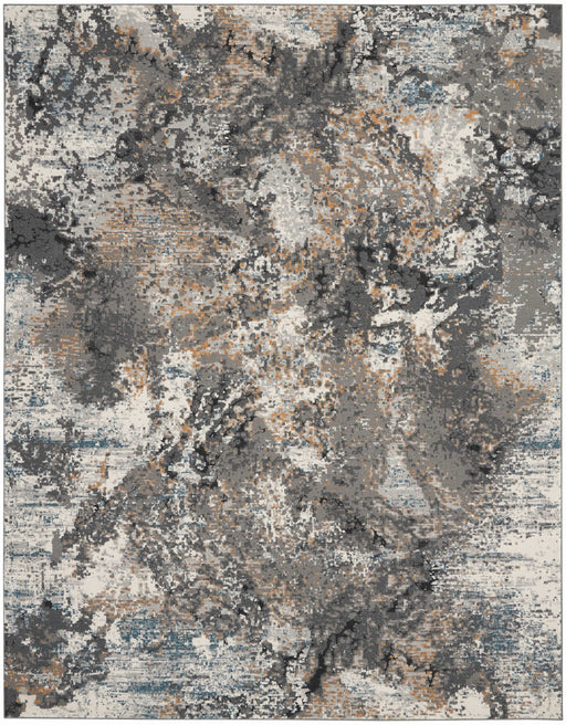 Nourison Rugs Tangra TNR01 GRYMT - Woven Rugs