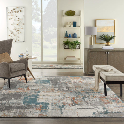 Nourison Rugs Tangra TNR06 GRYMT - Woven Rugs