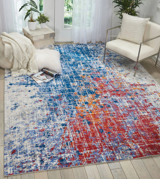 Nourison Rugs Rectangle / 168 x 244cm Twilight Nourison TWI25 Red Blue 99446054159 - Woven Rugs