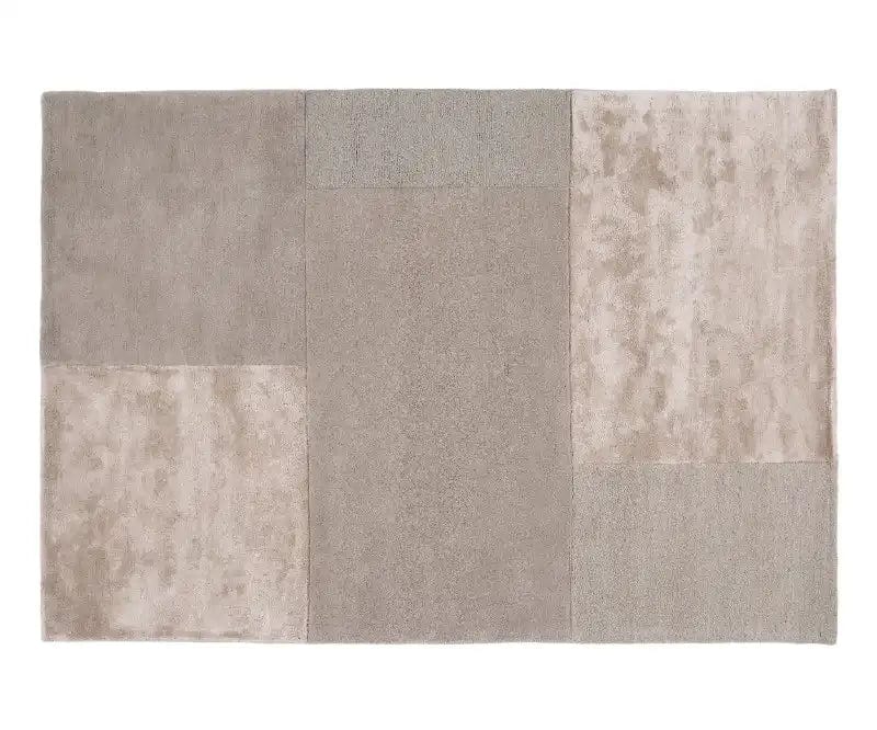 Tonal Patchwork Rug Tate Tonal Textures Rug Sand — Woven Rugs