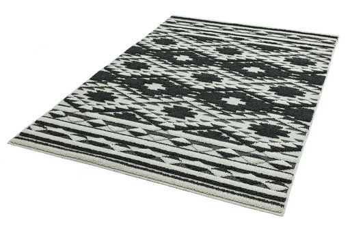 Asiatic Rugs Runner / 80 x 240cm Taza TA04 Black & White Runner 5031706726142 - Woven Rugs