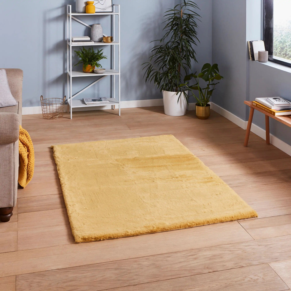 Teddy Yellow Rug — Woven Rugs