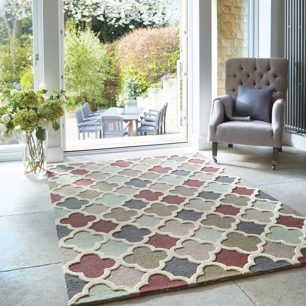 Trellis Multi Hug Pastel — Woven Rugs