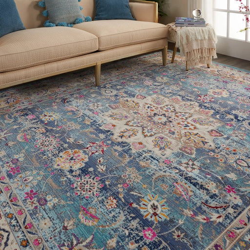 Nourison Rugs Vintage Kashan VKA01 Blue - Woven Rugs