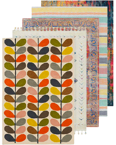 Multi-coloured rugs