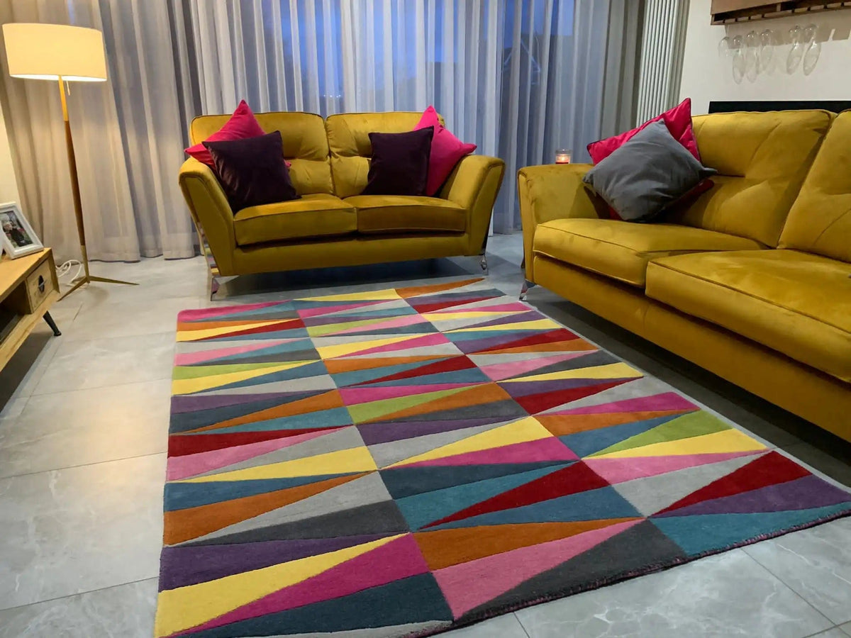 Funk 08 Triangles Rug Runner — Woven Rugs