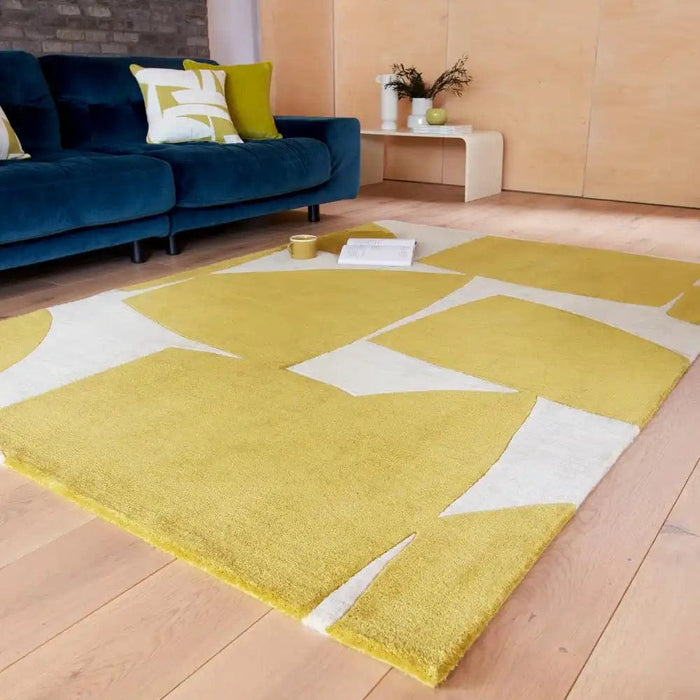 Chartreuse Color Rug Romy 06 Kite Chartreuse — Woven Rugs