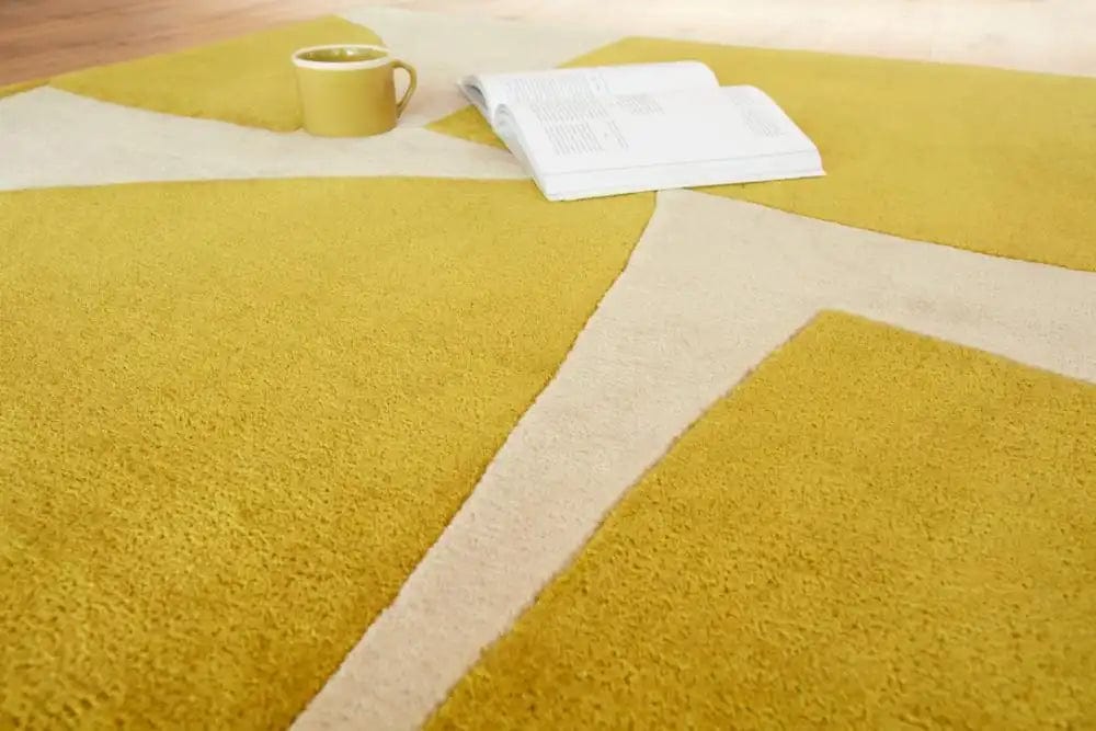 Chartreuse Color Rug Romy 06 Kite Chartreuse — Woven Rugs