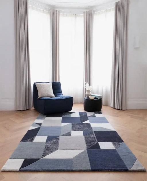 Asiatic Rugs Matrix Asiatic 101 Memphis Blue - Woven Rugs