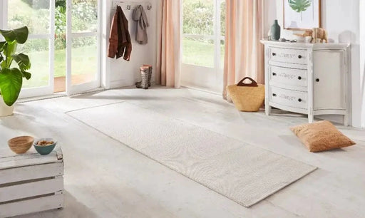 RugsDirect Online Plain/Nearly Plain Nature Runners 103531 Cream White Rug - Woven Rugs