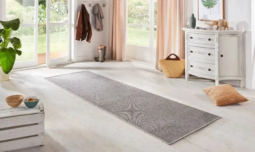 RugsDirect Online Plain/Nearly Plain Nature Runners 103533 Silver Grey Rug - Woven Rugs