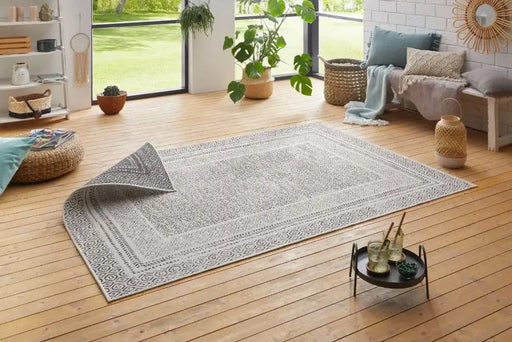RugsDirect Online Plain/Nearly Plain Pops Double Sided Indoor Outdoor 104252 Silver Rug - Woven Rugs