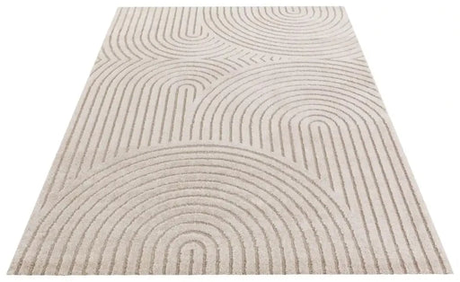 RugsDirect Online Plain/Nearly Plain New York Hans 105084 Cream Beige Rug - Woven Rugs