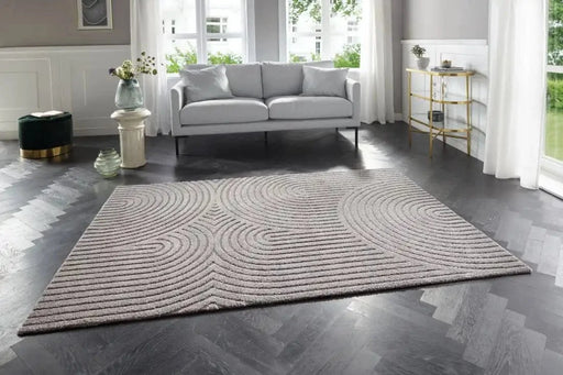 RugsDirect Online Plain/Nearly Plain New York Hans 105085 Grey Rug - Woven Rugs