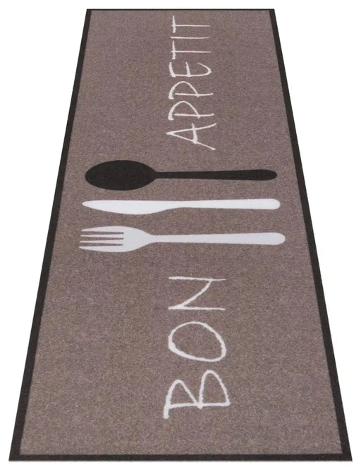 RugsDirect Online Funky 50cm x 150cm Runner Cook & Clean 105724 Bon Brown Rug 4262377777206 - Woven Rugs