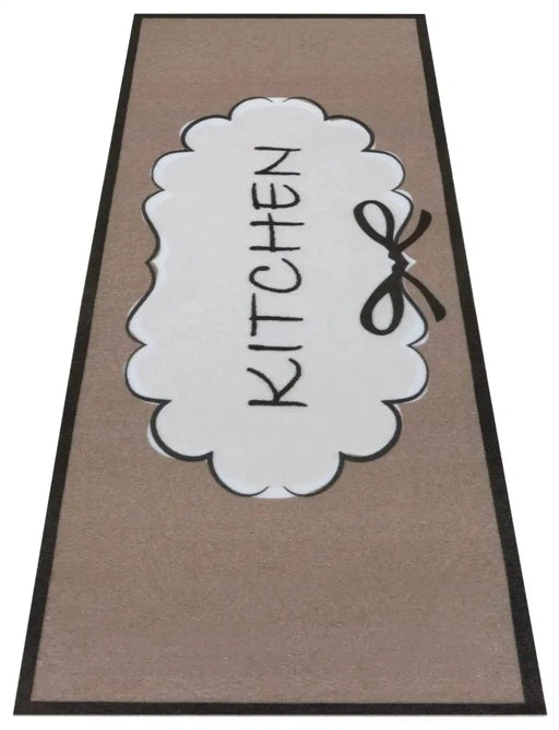 RugsDirect Online Funky 50cm x 150cm Runner Cook & Clean 105728 Kitchen Brown Rug 4262377777244 - Woven Rugs