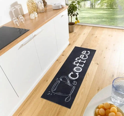 RugsDirect Online Funky 50cm x 150cm Runner Cook & Clean 105733 Coffee Rug 4262377777299 - Woven Rugs