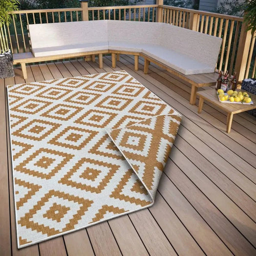 RugsDirect Online Modern Twin 105794 Ochre Rug - Woven Rugs