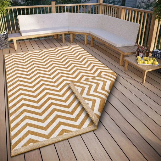 RugsDirect Online Modern Twin Supreme 105795 Ochre Rug - Woven Rugs