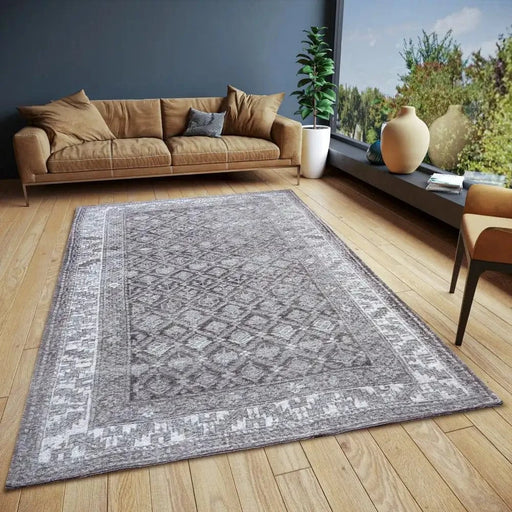 RugsDirect Online Traditional Catania 105897 Grey Rug - Woven Rugs