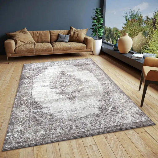 RugsDirect Online Traditional Shine 105918 Cream Black Rug - Woven Rugs