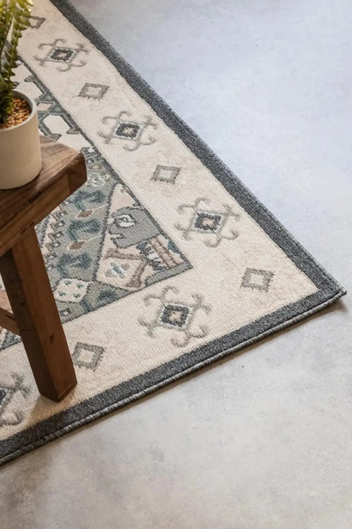 RugsDirect Online Traditional Terrain 106004 Cream Grey Rug - Woven Rugs