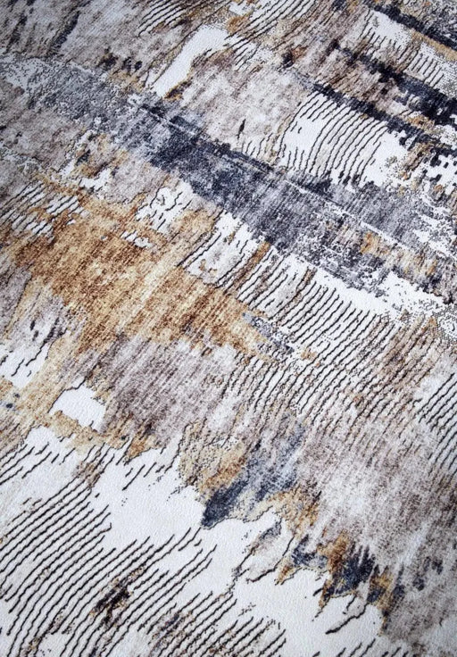 RugsDirect Online Funky Imagination v2 Hans 106037 Anthracite Gold Rug - Woven Rugs