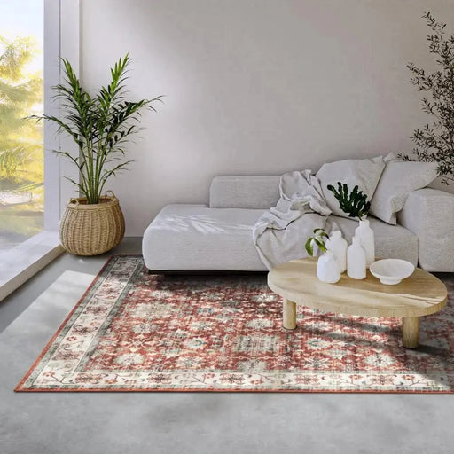 RugsDirect Online Funky Imagination v2 Hans 106045 Red Cream Rug - Woven Rugs