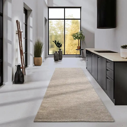 RugsDirect Online Plain/Nearly Plain Delhi 106053 Linen White Rug - Woven Rugs