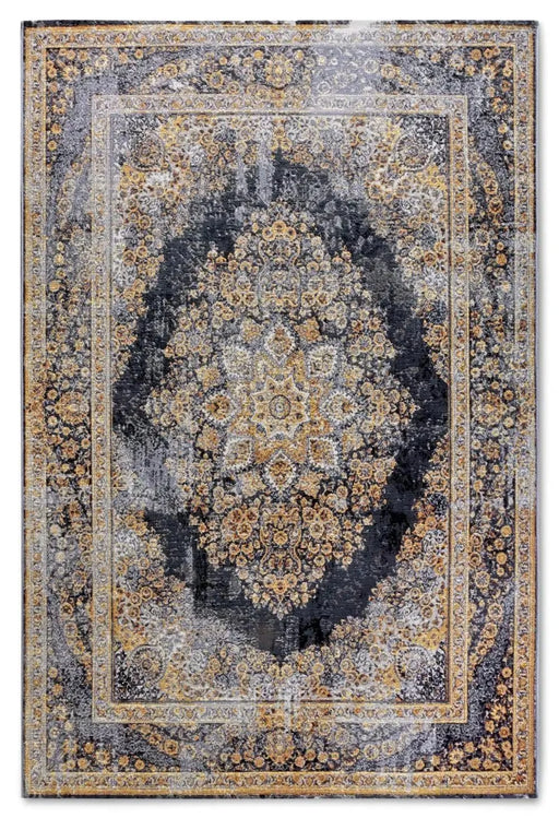 RugsDirect Online Traditional Kollektion 1767 106065 Anthracite Gold Rug - Woven Rugs