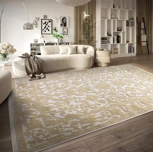 RugsDirect Online Plain/Nearly Plain 1879 106146 Cream Rug - Woven Rugs